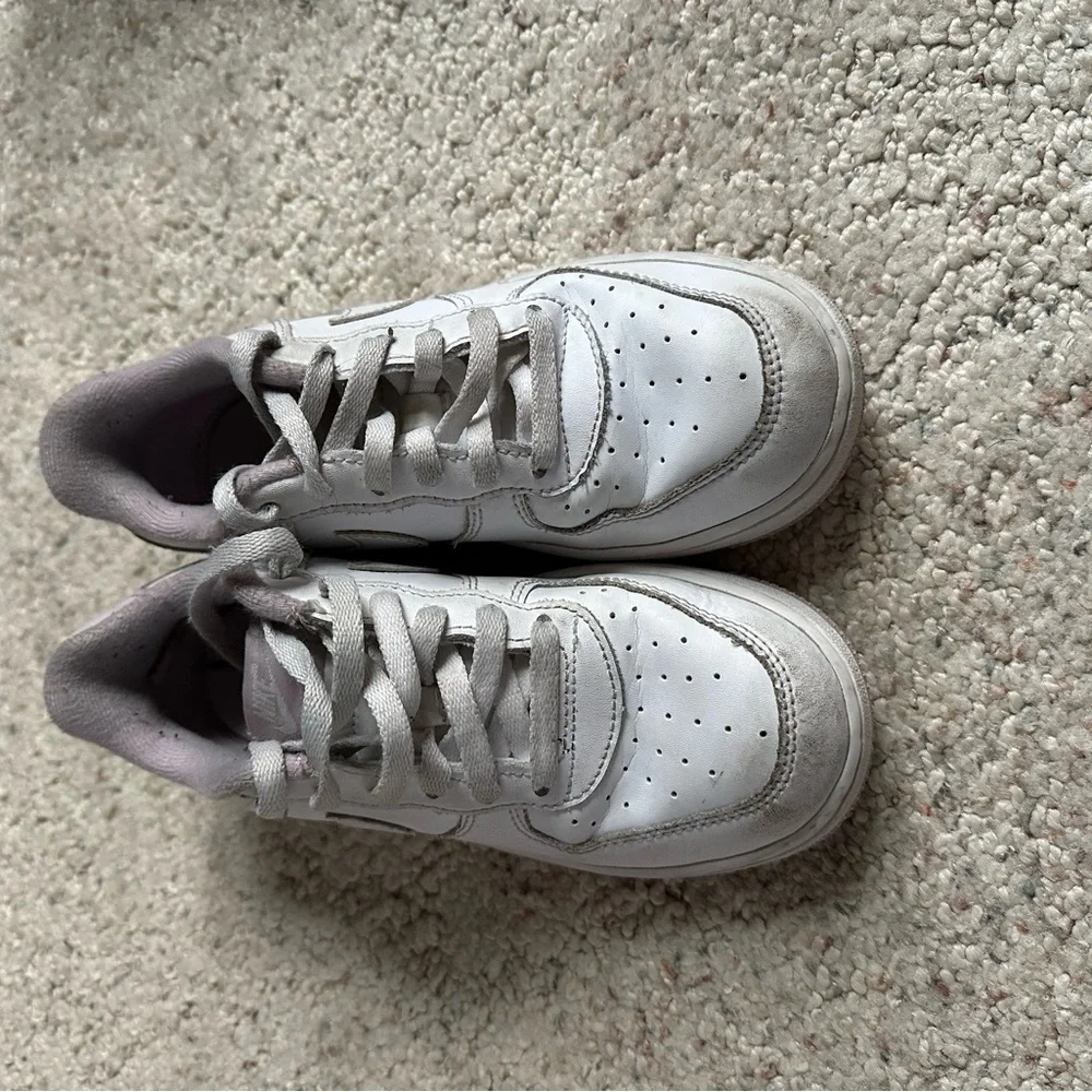 Nike Air Force 1 low white pink youth girls - Picture 4 of 5